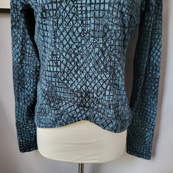 Lululemon Close to Crossing Long Sleeve Jacquard Tectonic Shipmate Black M - Picture 5 of 13